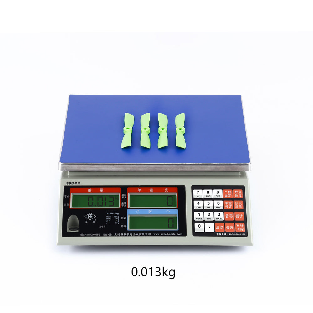 Two Pairs OCDAY 4045 RC Airplane Model Propeller Prop 2 Blades - Green