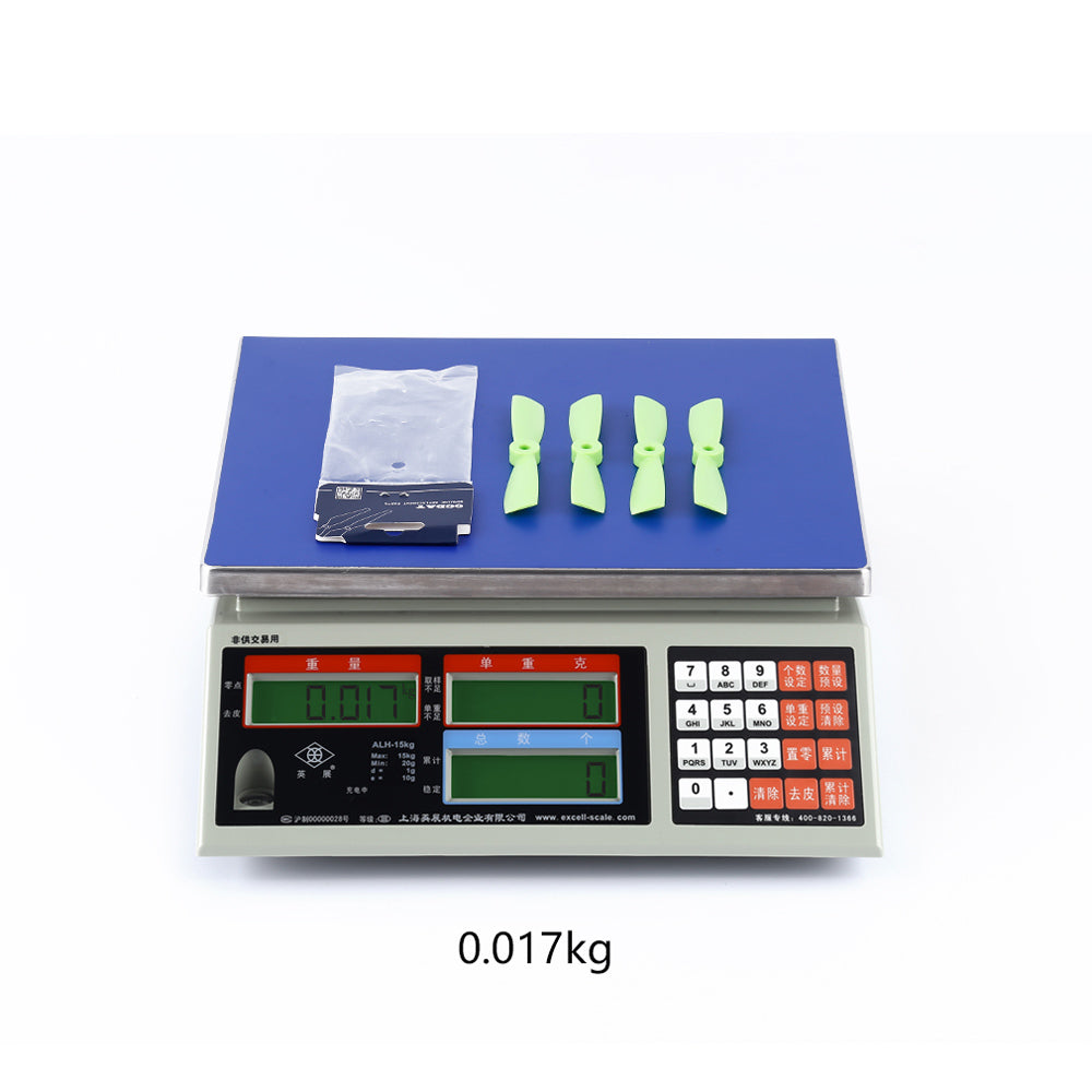 Two Pairs OCDAY 4045 RC Airplane Model Propeller Prop 2 Blades - Green