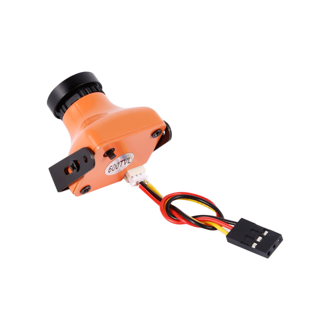 Portable Mini FPV Camera 600TVL 26mm 2.8mm Lens Camera for Racing Drone - Orange