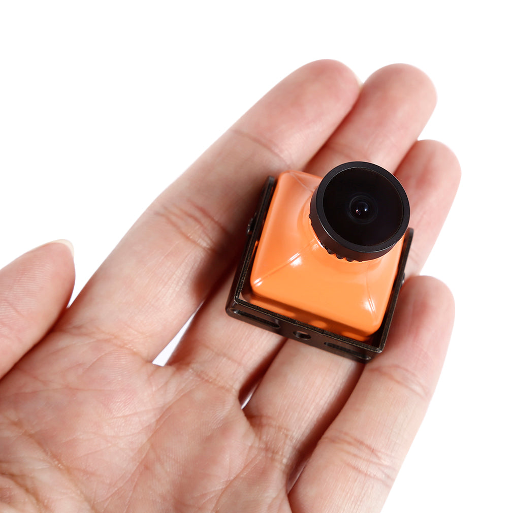 Portable Mini FPV Camera 600TVL 26mm 2.8mm Lens Camera for Racing Drone - Orange
