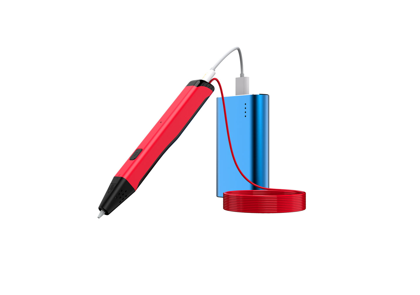 ISUN3D Low Temperature 3D Printer 4.0 Printing Pen Easy Operation DIY Creation - Red