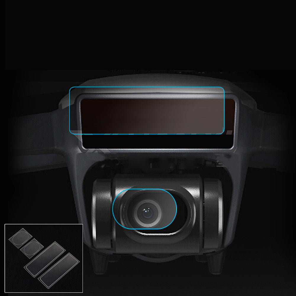 4Pcs/set Camera Lens Films + Screen Films Set for DJI SPARK Quadcopter