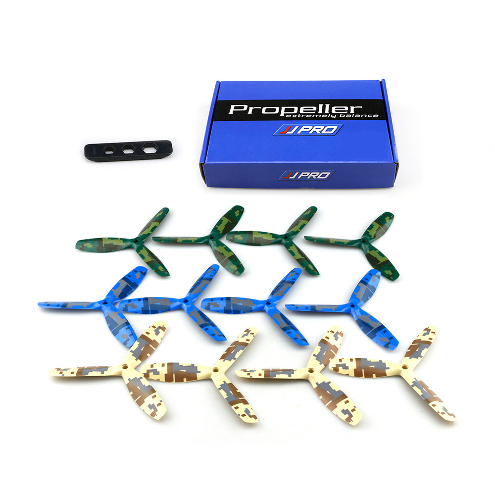 12PCS/Lot JJRC JJPRO 5050 3-Blade Propeller with Camouflage Pattern for JJPRO-P200 Quadcopter GoolRC 210 QAV250 Runner RC FPV Drone