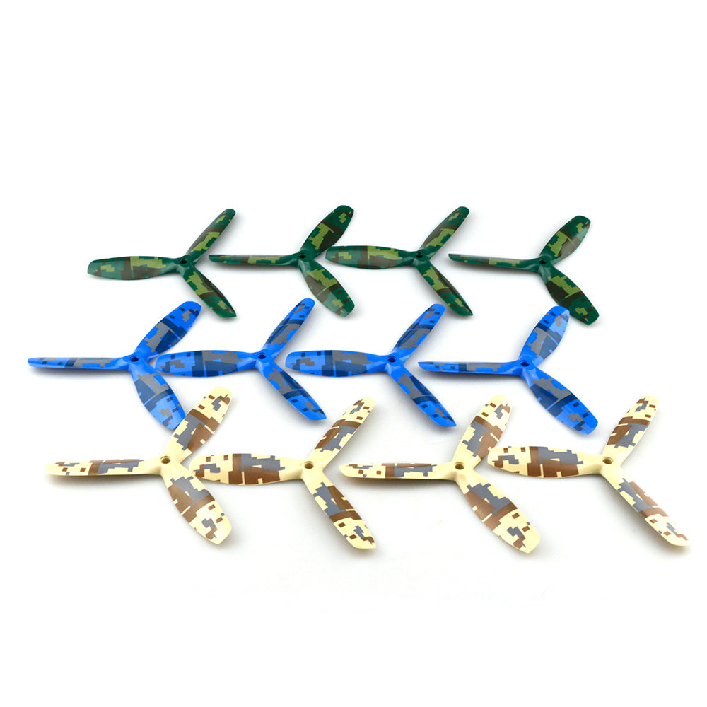 12PCS/Lot JJRC JJPRO 5050 3-Blade Propeller with Camouflage Pattern for JJPRO-P200 Quadcopter GoolRC 210 QAV250 Runner RC FPV Drone