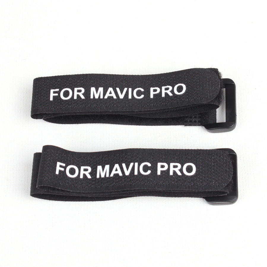 2Pcs/Set Stabilizer Enfoldment Fixing Straps Motor / Propellers Belts for DJI Mavic Pro - Black