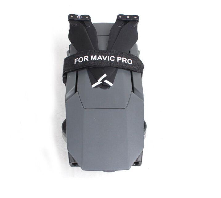 2Pcs/Set Stabilizer Enfoldment Fixing Straps Motor / Propellers Belts for DJI Mavic Pro - Black