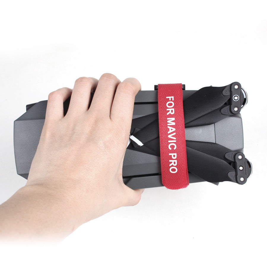 2Pcs/Set Motor / Propellers Protective Belts Stabilizer Enfoldment Fixing Straps for DJI Mavic Pro - Red