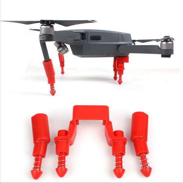 Upgraded Landing Gear Stabilizer Damping Landing Skid Stabilizers Extender Set for DJI Mavic Pro - Red