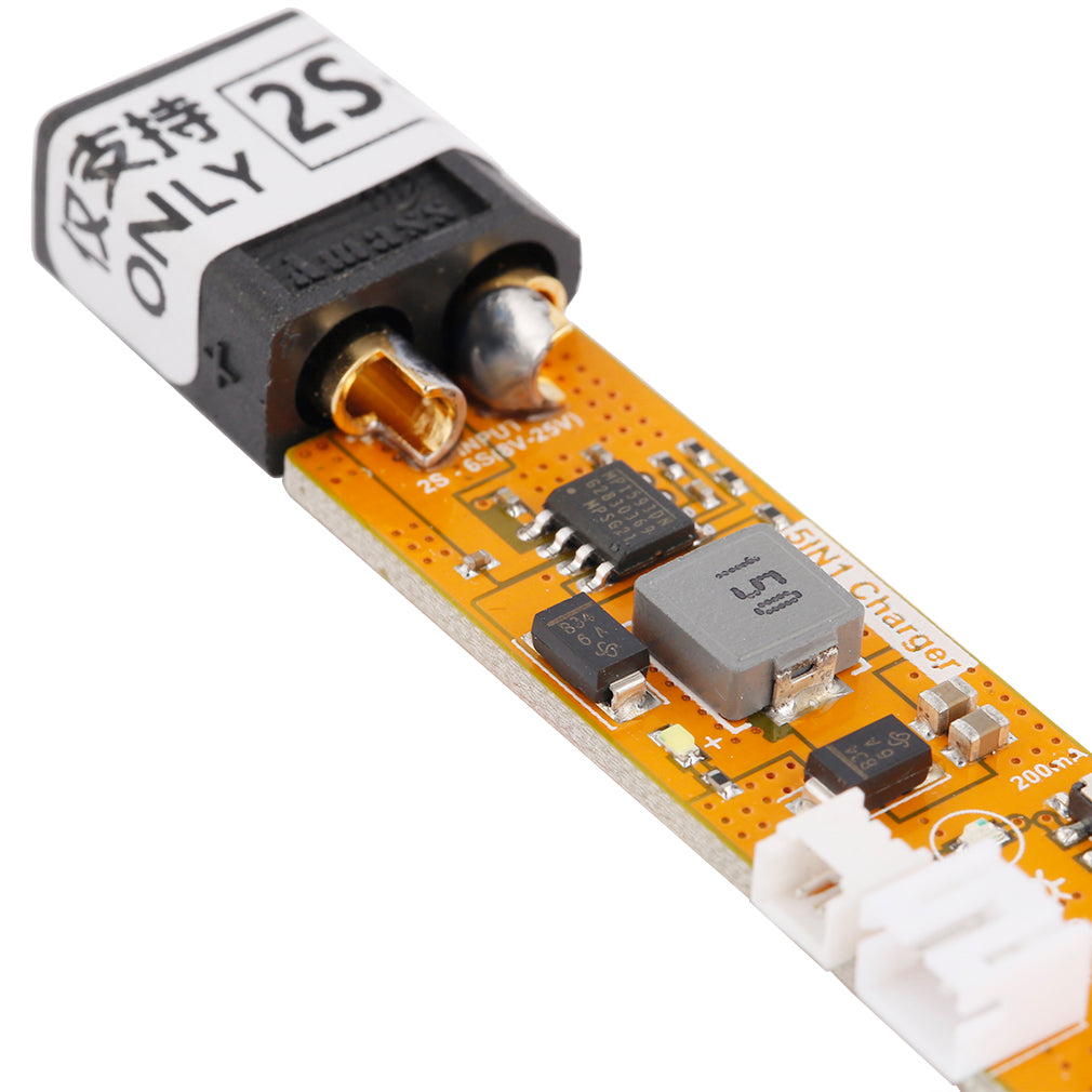 3.7V 5-Way Lithium 200mA / 500mA Switchable Charging Battery Expansion Board Panel with 5 Ports Support for 2S-4S