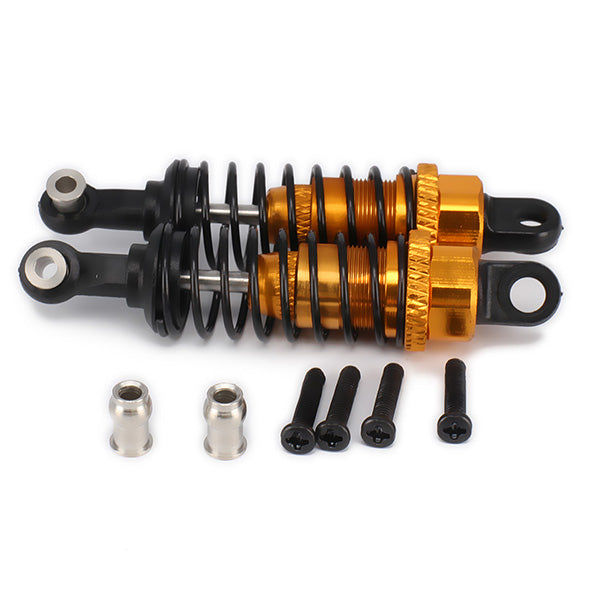 2Pcs/Set 65mm Aluminum Alloy Shock Absorbers Replacement Parts for WLTOYS A959-B RC Car - Gold Color