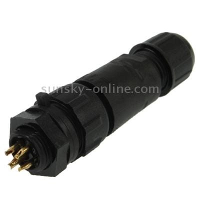 IP68 Shielded 5 Pin M14 Waterproof Connector, Cable Diameter: 2.5-7.5mm