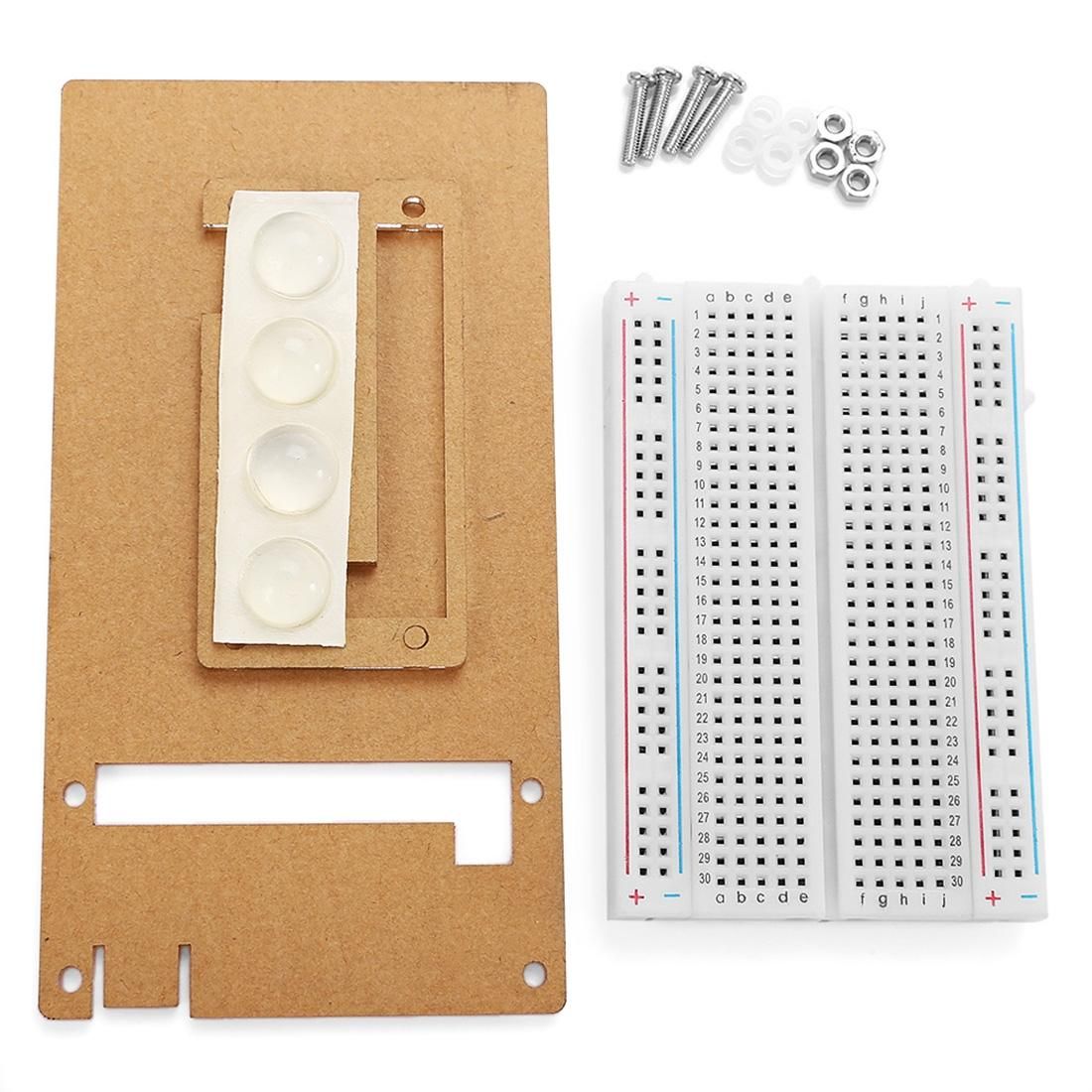 LDTR - PJ010 Experimental Platform for Raspberry Pi Zero w / Breadboard (Transparent)