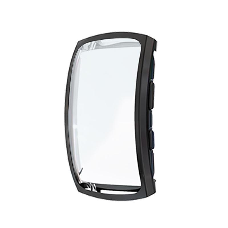 For Samsung Gear Fit 2 Pro Full Coverage Plating TPU Watch Case (Black)