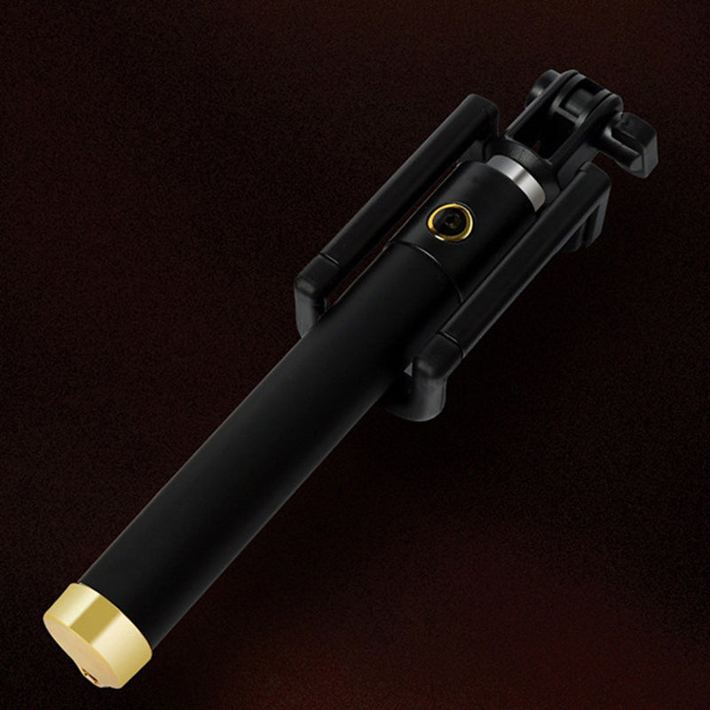 Mini Universal 3.5mm Wire Control Extendable Selfie Stick - Green