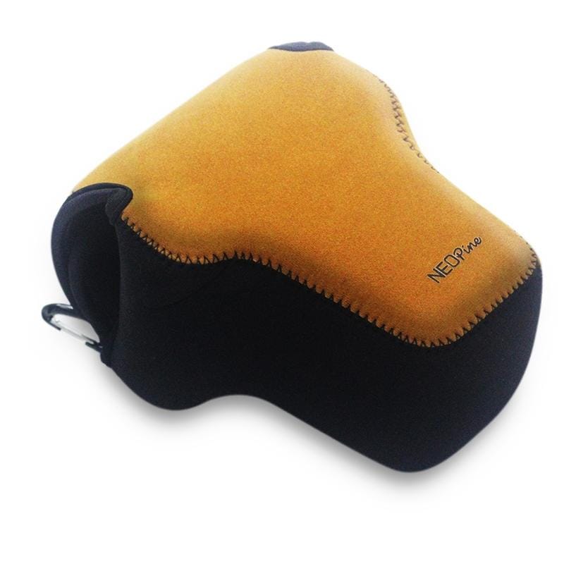 For Sony A7R4NEOpine Neoprene Soft Camera Inner Protective Triangle Bag with Carabiner, Color:Brown