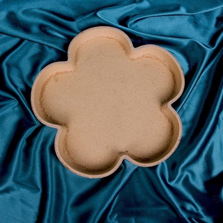 Flower Shape Retro Wooden Jewelry Tray Home Homestay Decorative Ornaments Photo Props