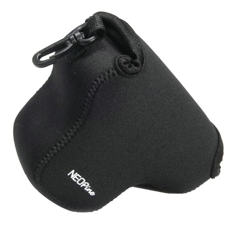 NEOpine Neoprene Shockproof Soft Case Bag with Hook for Olympus E-PL7 Camera (Black)