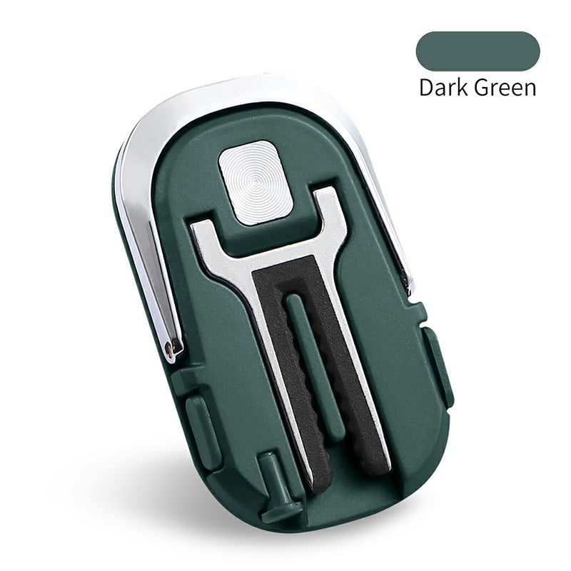 Multipurpose Mobile Phone Bracket Stand 360 Degree Rotation Phone Ring Holder for Car Home - Green