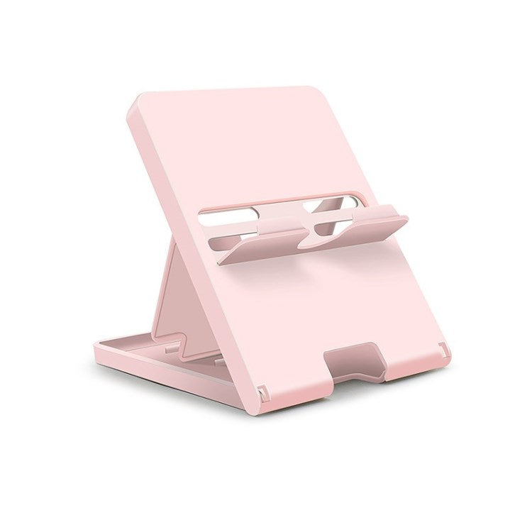 Uniqkart for Nintendo Switch / Lite Universal Host Portable Stand Holder Adjustable Folding Support Frame - Pink