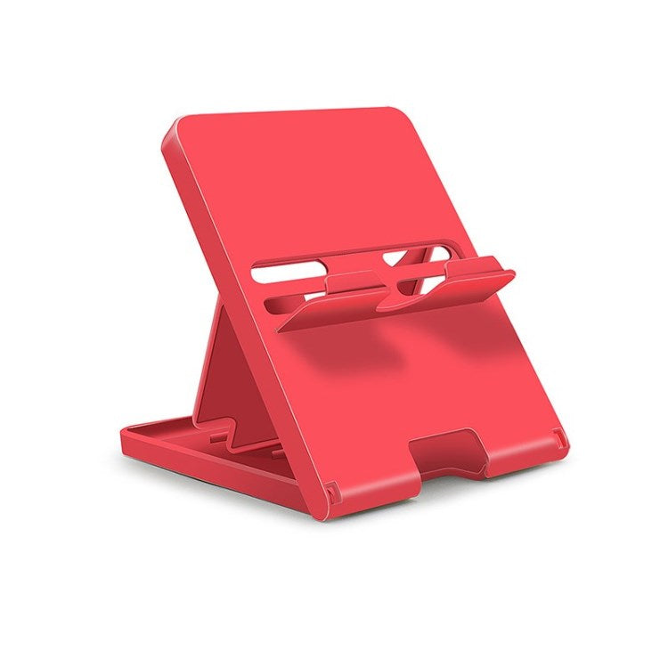 Uniqkart for Nintendo Switch / Lite Universal Host Portable Stand Holder Adjustable Folding Support Frame - Red