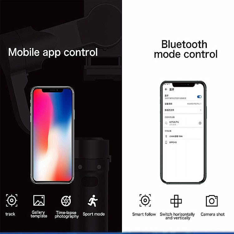 Pocket Size Foldable Gimbal Stabilizer 3 - Axis Smartphone Handheld Gimbal for Xiaomi iPhone Huawei