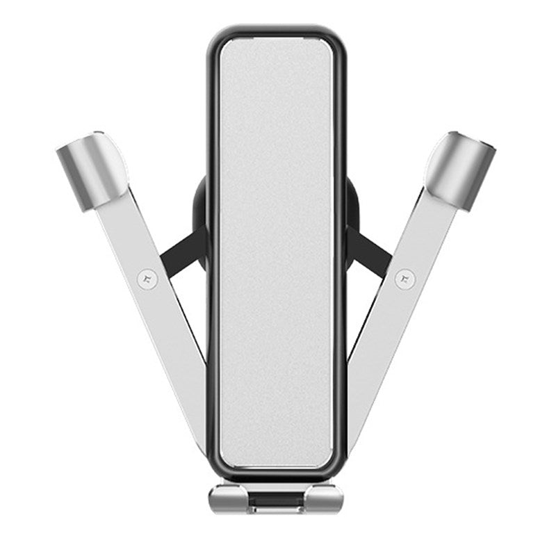 Universal Air Vent Smart Phone Holder Premium Car Mobile Phone Holder Mount - Silver