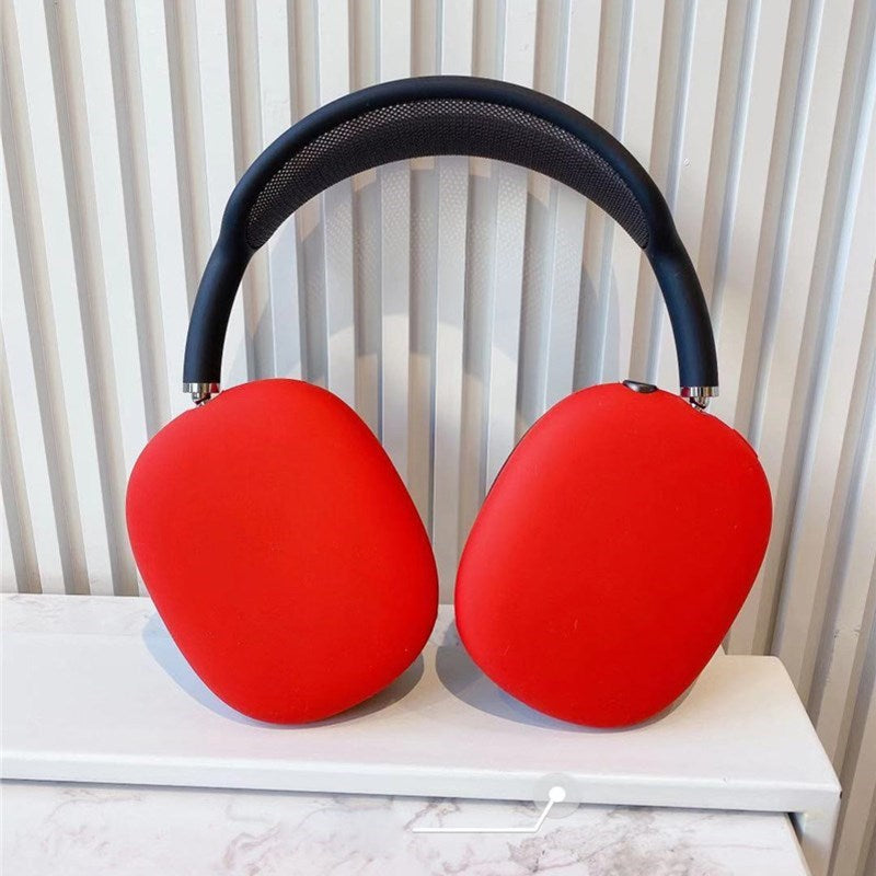 Uniqkart for Apple AirPods Max Cover Wireless Bluetooth Handset Case - Red