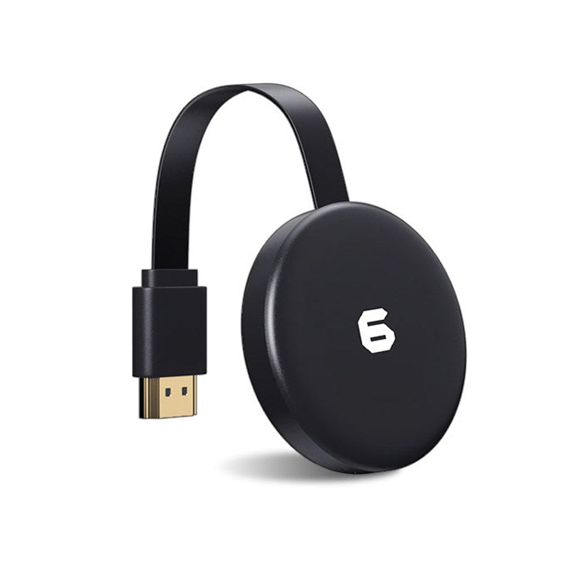 G6 Wireless HDMI Display Dongle Adapter 2.4G/5G Dual-band 4K Ultra HD Streaming Video Receiver for Android iOS Netflix - Black