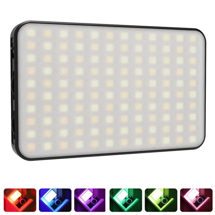 Q07 Camera Light LED Video Lighting 2500K-8000K Portable Pocket Vlog Mini Lamp - Black