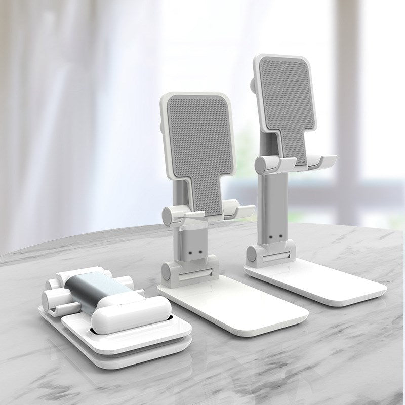 T92 Desktop Phone Stand Retractable Phone Holder Mount for Office Home - White