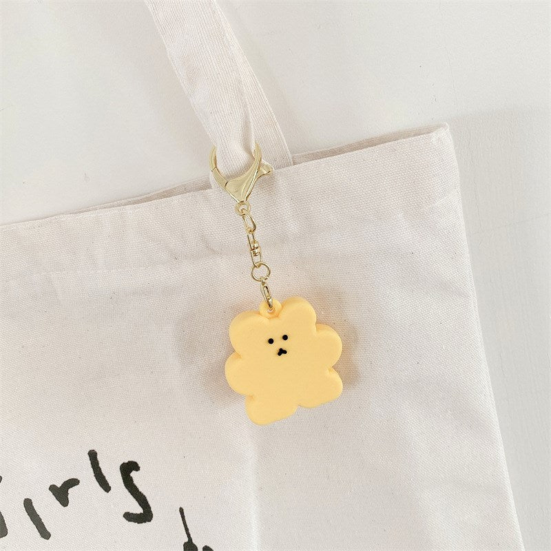 Uniqkart for Apple AirTag Case Cookie Bear Tracker Cover - Yellow