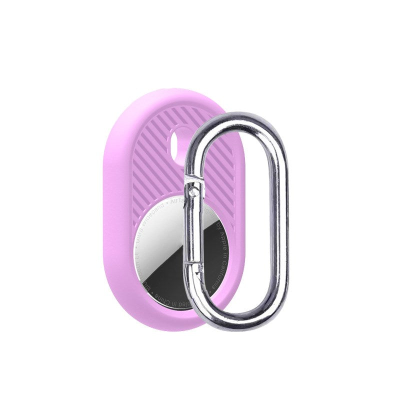 Uniqkart for Apple AirTag Case Tracker Cover Silicone Protector with Carabiner - Style B