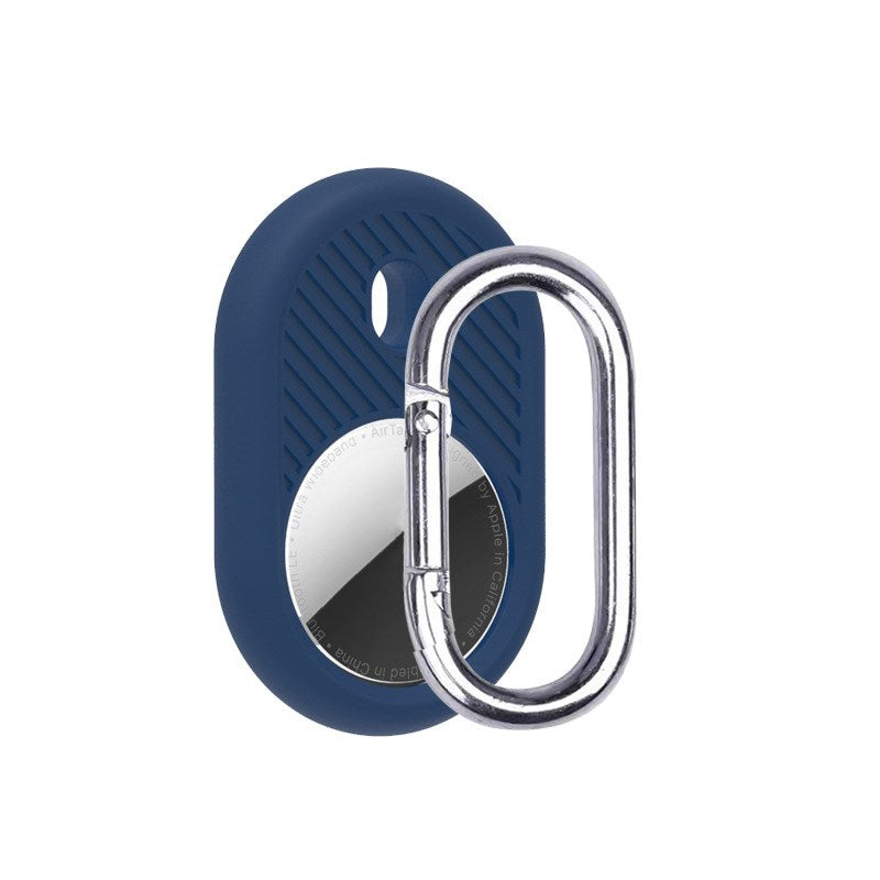 Uniqkart for Apple AirTag Case Tracker Cover Silicone Protector with Carabiner - Style E