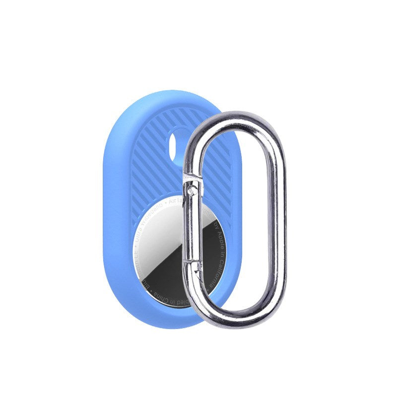 Uniqkart for Apple AirTag Case Tracker Cover Silicone Protector with Carabiner - Style G