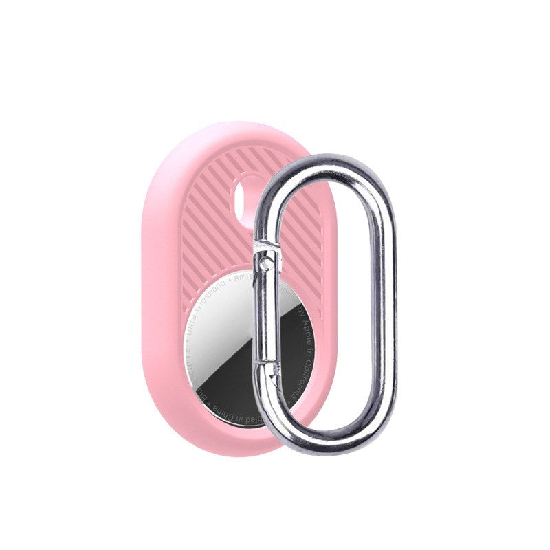 Uniqkart for Apple AirTag Case Tracker Cover Silicone Protector with Carabiner - Style H
