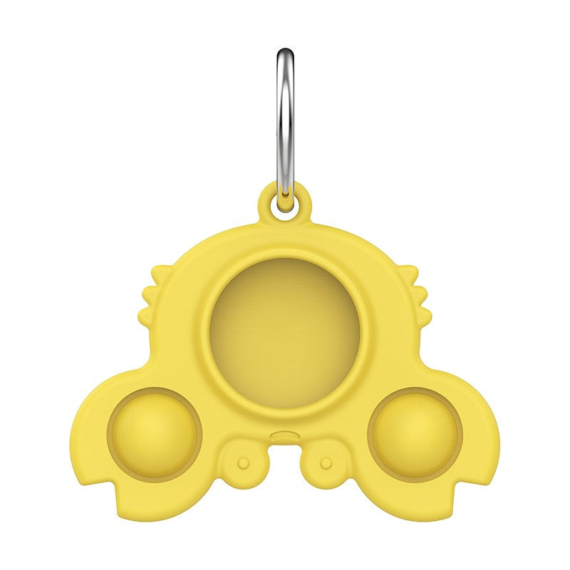 Uniqkart for Apple AirTag Silicone Case Cover Bluetooth Location Tracker Protector - Yellow