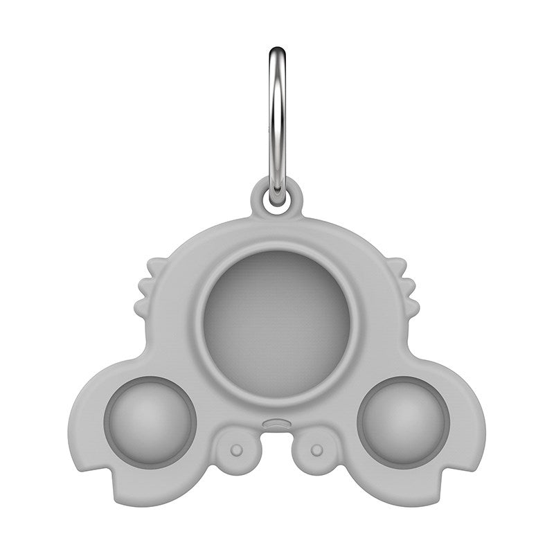 Uniqkart for Apple AirTag Silicone Case Cover Bluetooth Location Tracker Protector - Grey