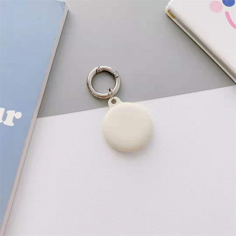 Uniqkart for Apple AirTag Tracker Case Cover Matte Silicone Protector - White