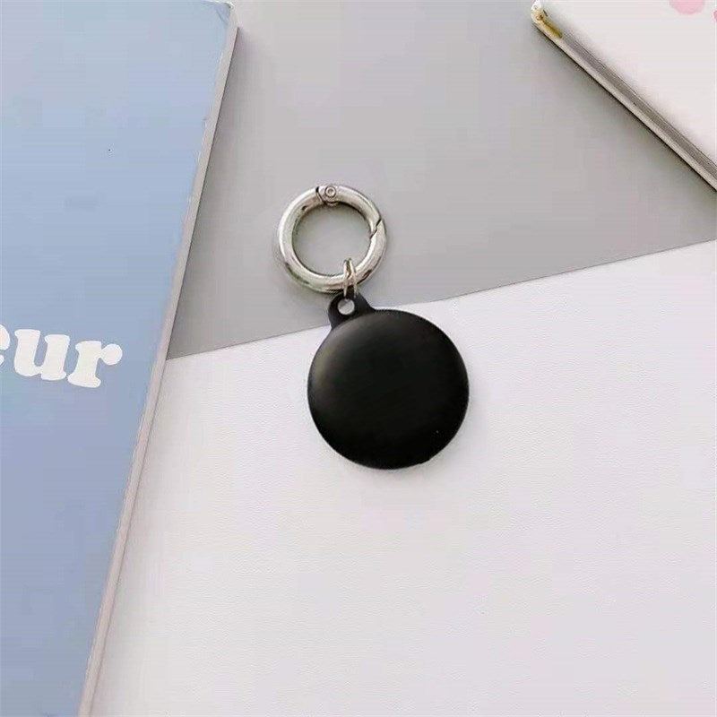 Uniqkart for Apple AirTag Tracker Case Cover Matte Silicone Protector - Black