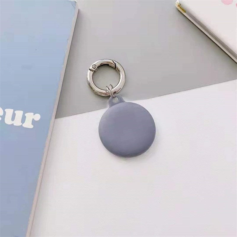 Uniqkart for Apple AirTag Tracker Case Cover Matte Silicone Protector - Dark Purple