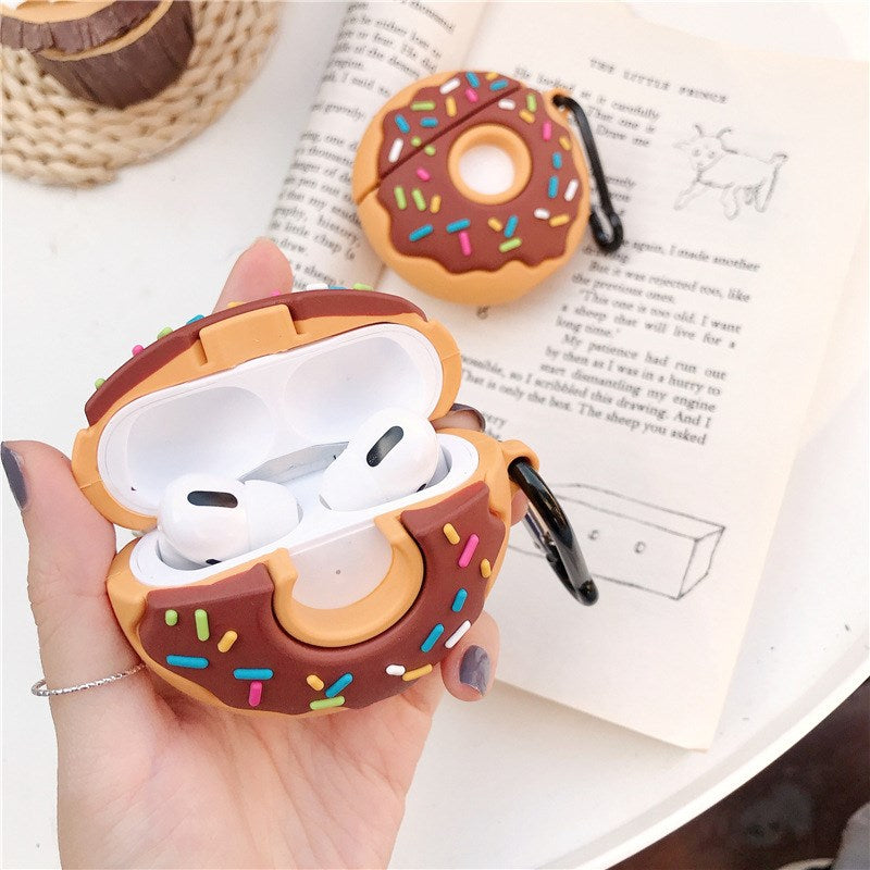 Uniqkart for Apple AirPods 1/2 Pro Bluetooth Earphone Case Donuts Headphones Cover - Uniqkart for AirPods Pro