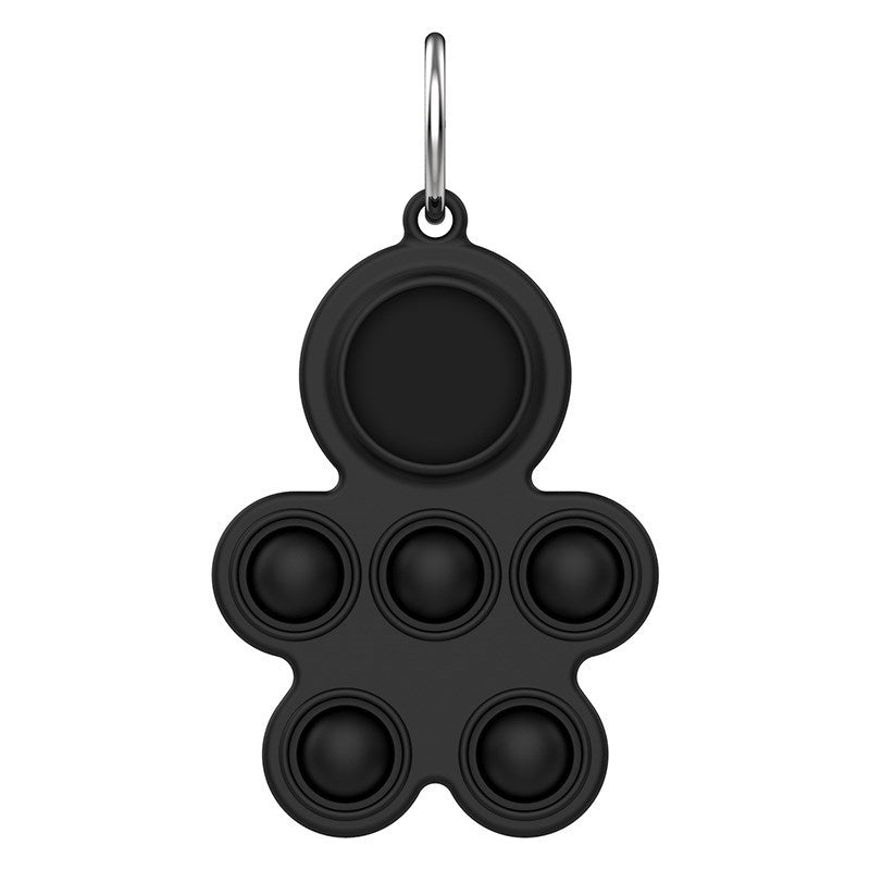 Uniqkart for Apple AirTag Tracker Protective Case Soft Silicone Cover - Black