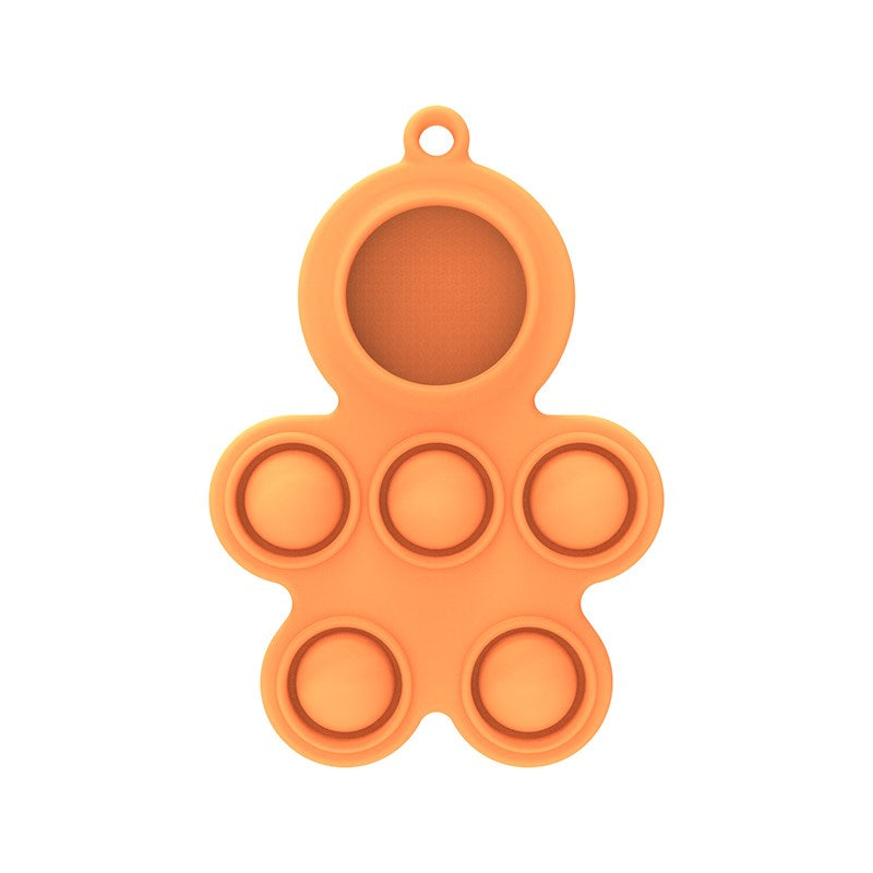 Uniqkart for Apple AirTag Tracker Protective Case Soft Silicone Cover - Orange