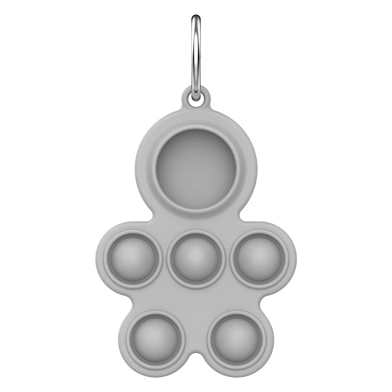 Uniqkart for Apple AirTag Tracker Protective Case Soft Silicone Cover - Grey