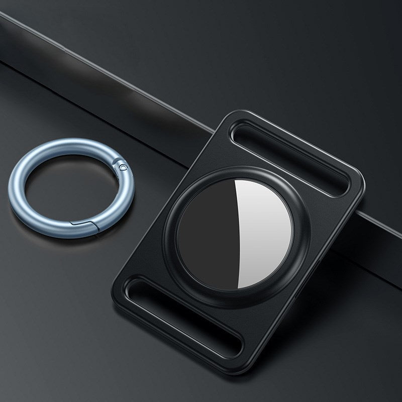 2Pcs/Set Anti-lost Location Tracking Protective Cover Case for Apple AirTag - Black