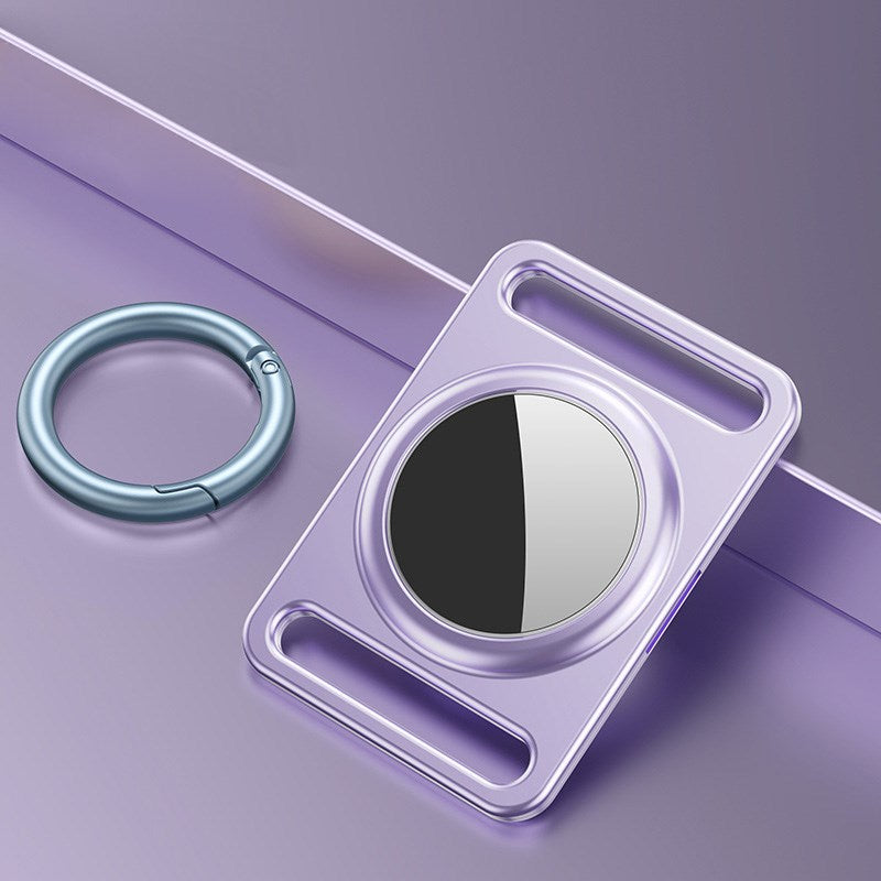 2Pcs/Set Anti-lost Location Tracking Protective Cover Case for Apple AirTag - Purple