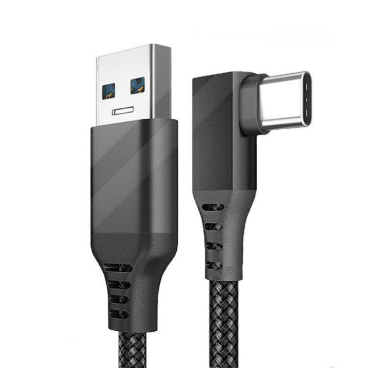 Uniqkart for Oculus Quest 2 Link Type-C Streaming Elbow Cable VR Headset USB Cable - 3m