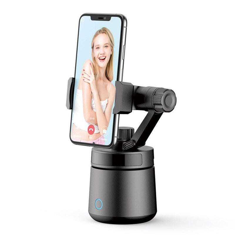 High-quality 360° Rotation Smartphone Stand Auto-tracking Face Phone Holder - Black