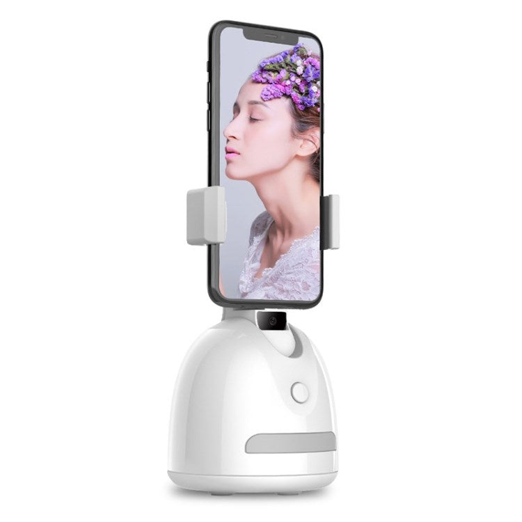 P2S Auto-tracking Face Body Camera Phone Mount Holder for Videos and Photos - White