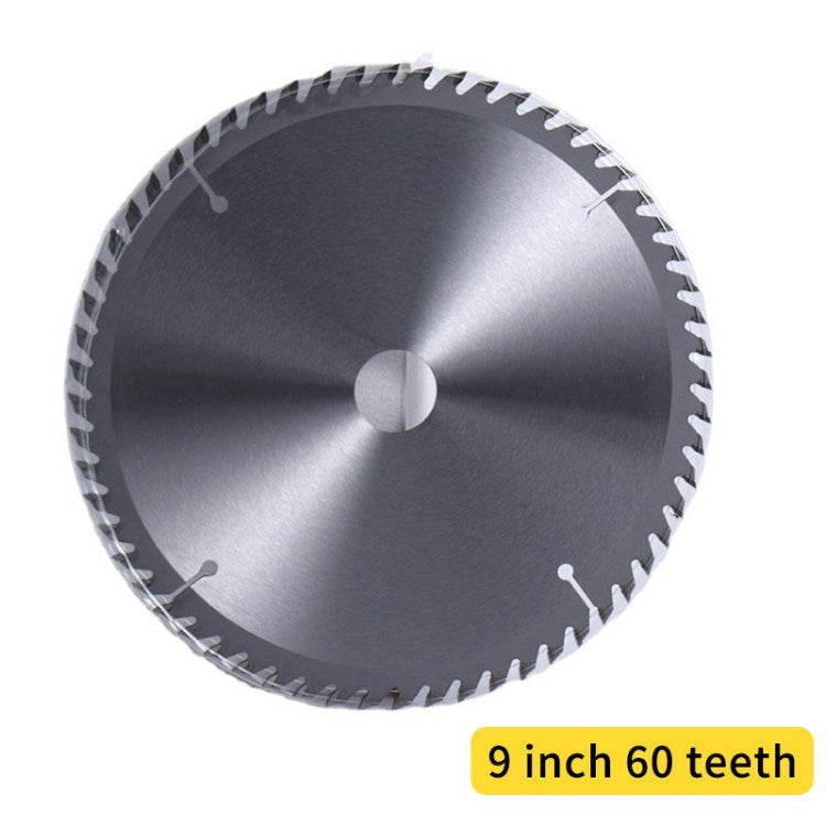 Circular Saw Blade Alloy Steel Wood Plastic Plank Cutting Saw Blade - Silver/9 inch 60-teeth